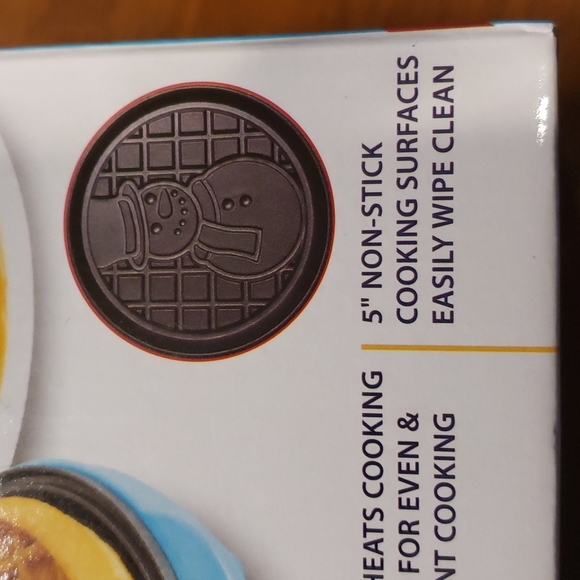 NIB - MyMini Snowman Waffle Maker - Picture 2 of 8
